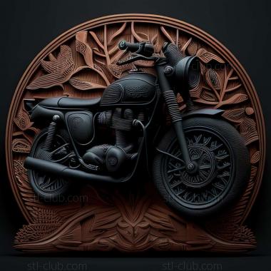 3D модель Triumph Bonneville T100 Black (STL)